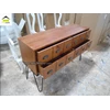 meja cabinet kaki besi kerajinan kayu-2