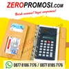 souvenir buku catatan agenda binder note cover kulit with kalkulator - memo promosi-2