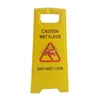tanda/papan peringatan awas hati-hati lantai licin (caution wet floor) safety sign