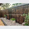 natural half bamboo fence with 4 back slats and black coco rope-7