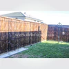 black half bamboo fence with 4 back slats and black coco rope-6