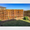 natural full round rool bamboo fence with stainless steel-1