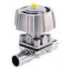 burkert type 3233 - manually operated 2-way diaphragm valve with stainless steel body