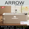 arrow bathtub spa air bubble pool massage set whirpool jazucci aq1666u-1