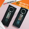 souvenir gantungan kunci kulit metal custom gk-a06-1