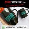 mug keramik hitam untuk souvenir dengan custom logo - mug promosi