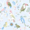wallpaper dinding anak motif aneka hewan/ the zoo/burung