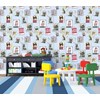 wallpaper dinding anak motif berbagai kucing/kitty hits/kucing trend-2