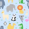 wallpaper dinding anak motif aneka hewan// the zoo-1