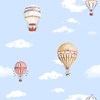 wallpaper dinding simple motif balon udara/ ballon air/ wallpaper roll-1