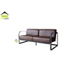 sofa kulit termurah kombinasi besi kerajinan kayu
