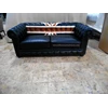 sofa eelgant black leather kerajinan kayu-1