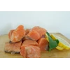 salmon tube cutted rum