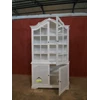 bookcase white duco klasik furniture jepara kerajinan kayu-1
