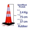 safety traffic cone / kerucut lalu lintas tonata 2.4 kg 2,4 kg-1