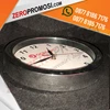 souvenir jam dinding promosi chrome custom logo kode 219h-7