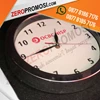 souvenir jam dinding promosi chrome custom logo kode 219h-4