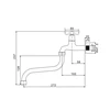 kran air wall sink tap merk frap type if1433-1