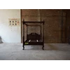 tempat tidur klasik black charcoal kerajinan kayu-1