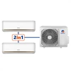 ac gree combo split inverter[2 indoor 3/4pk+3/4pk&1 outdoor unit only-1