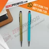 souvenir pulpen promosi besi warna cetak logo dengan stylus touch hp-6