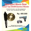 sparepart worm gear untuk tipe saam gearbox weeder - alat pertanian