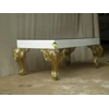 meja tamu model klasik warna putih kombinasi gold kerajinan kayu-2