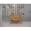 meja cabinet bombai warna gold mewah kerajinan kayu-1