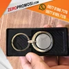 souvenir gantungan kunci promosi – gk bulat putar termurah-1