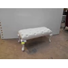 bench stol desain klasik warna putih kerajinan kayu-1
