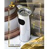 tempat sampah bulat stainless steel, perforated - 91002-3