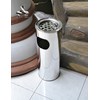 tempat sampah bulat stainless steel, perforated - 91002