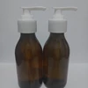 botol kaca pump amber - 150 ml