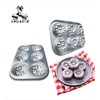 rose pan 6 in 1, cetakan kue bunga rose aluminium, 50017-2