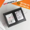 souvenir jam dinding meja kulit jh-9240 dengan fhoto frame-2