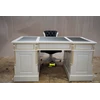 meja direktur desain klasik modern warna putih kerajinan kayu-1