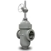 through conduit gate valve (manual valve)