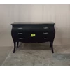 meja cabinet bombai warna hitam desain cantik kerajinan kayu-2