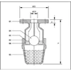 foot valve polypropylene 1.5 inci flange ansi b.16.5 class #150 - 40mm-2