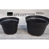 pot kembang plastik hitam hs no 20 cm