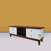 cabinet tv minimalis warna kombinasi cantik kerajinan kayu
