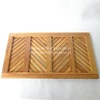 wooden door mat/bathroom floor rug, aksesoris kamar mandi-1