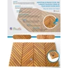 teak shower mat for indoor / outdoor use, aksesoris kamar mandi