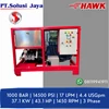 hydrotest pump 1000 bar italy hawk plunger 31 kw 17 lpm