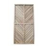 wood screen merbau/kruing, v pattern design wood fence, kerajinan kayu-3