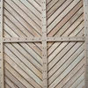 wood screen merbau/kruing, v pattern design wood fence, kerajinan kayu-1