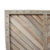 wood screen merbau/kruing, v pattern design wood fence, kerajinan kayu-2