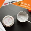 produksi souvenir asbak bulat putih premium ashtray custom promosi