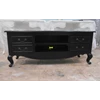 meja cabinet tv minimalis warna hitam kerajinan kayu-1