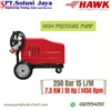hydrotest pump 3600 psi 250 bar 10 hp hawk plunger